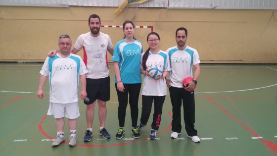 Equipo de SLM con nuestro "préstamo"